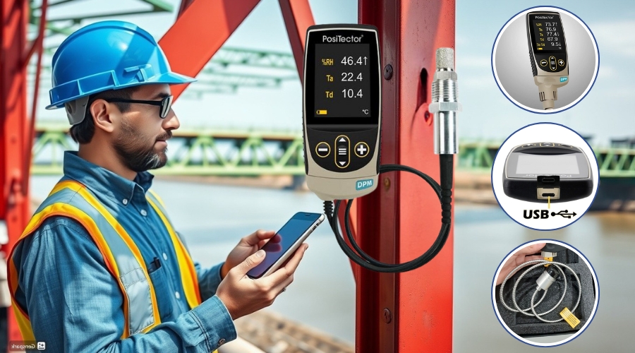Máy Đo Nhiệt Độ Và Điểm Sương Defelsko PosiTector DPM1 9 cac dac diem noi bat cua may do positector dpm1