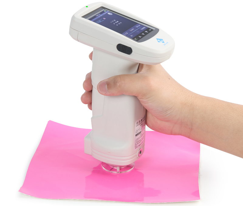 Máy quang phổ màu 3nh TS7600 (400~700nm; 10nm) 18 Testing leather color 1