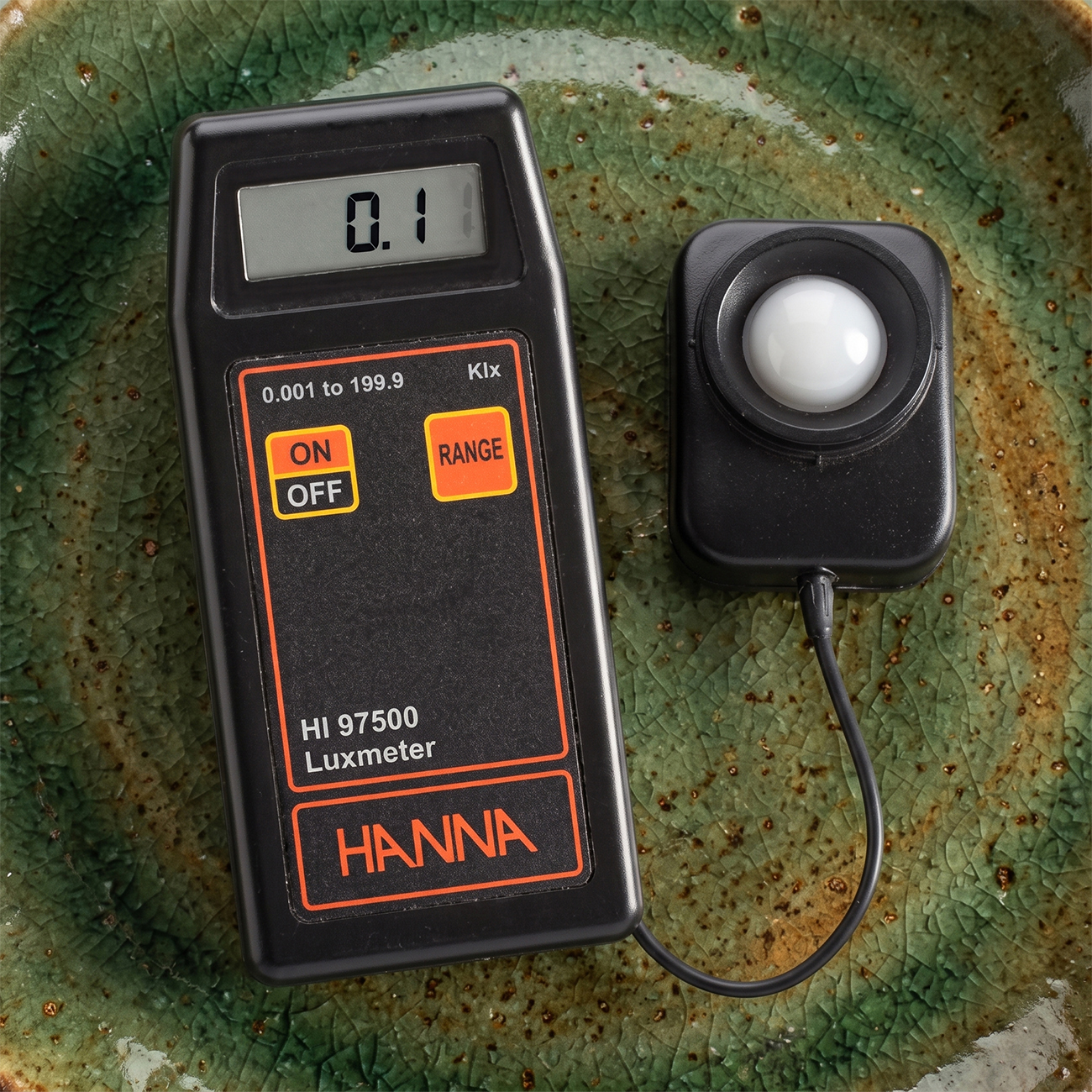 HANNA HI97500 Lux Meter (0.001–1.999 Klux; 0.01–19.99 Klux; 0.1–199.9 Klux) 5 HANNA HI97500 Lux Meter (0.001–1.999 Klux; 0.01–19.99 Klux; 0.1–199.9 Klux) - Image 4
