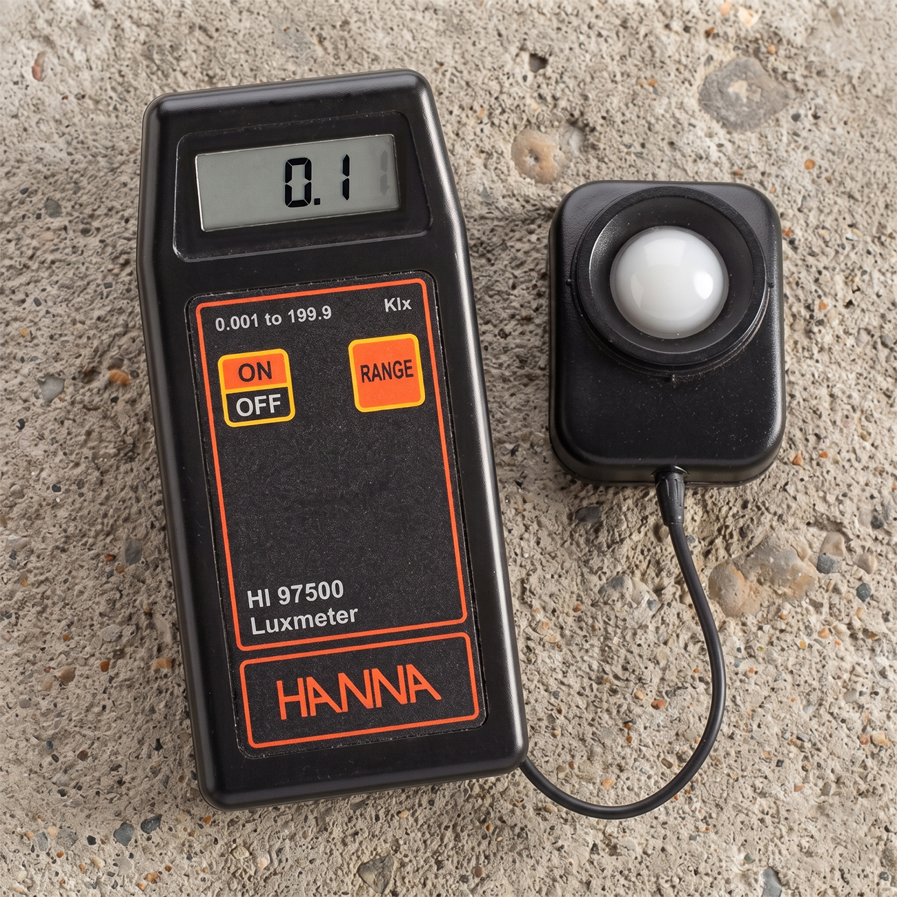 HANNA HI97500 Lux Meter (0.001–1.999 Klux; 0.01–19.99 Klux; 0.1–199.9 Klux) 4 HANNA HI97500 Lux Meter (0.001–1.999 Klux; 0.01–19.99 Klux; 0.1–199.9 Klux) - Image 3