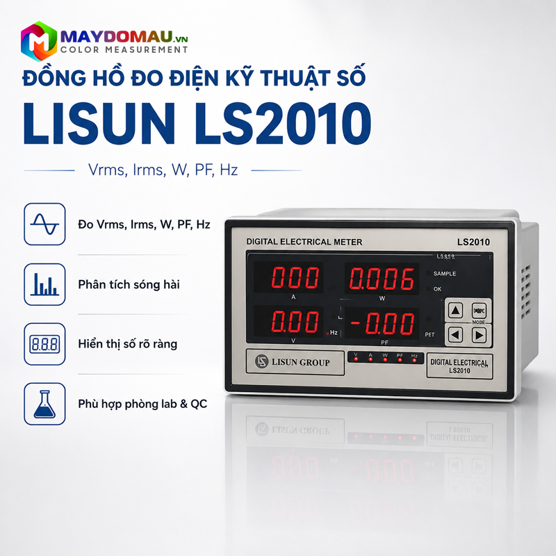 Đồng Hồ Đo Điện Kỹ Thuật Số Lisun LS2010 (Vrms, lrms, W, PF, Hz) 5 Đồng Hồ Đo Điện Kỹ Thuật Số Lisun LS2010 (Vrms, lrms, W, PF, Hz) - Ảnh 3