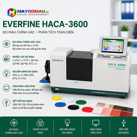 Máy Đo Màu EVERFINE HACA-3600 7 Máy Đo Màu EVERFINE HACA-3600 - Ảnh 5