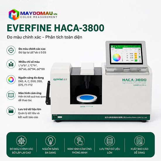 Máy Đo Màu EVERFINE HACA-3800 6 Máy Đo Màu EVERFINE HACA-3800 - Ảnh 4