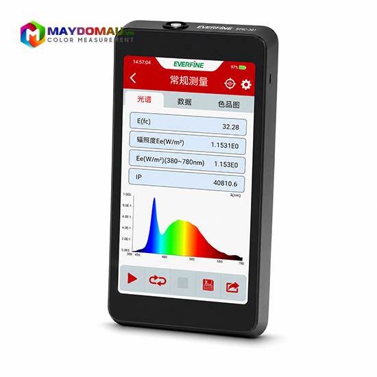 Máy Đo Màu Bức Xạ Quang Phổ EVERFINE SPIC-301 (380nm~780nm) 3 Máy Đo Màu Bức Xạ Quang Phổ EVERFINE SPIC-301 (380nm~780nm) - Ảnh 2
