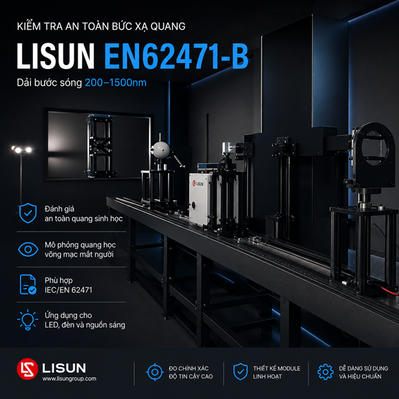 Kiểm Tra An Toàn Bức Xạ Quang Lisun EN62471-B (200-1500nm) 6 Kiểm Tra An Toàn Bức Xạ Quang Lisun EN62471-B (200-1500nm) - Ảnh 4