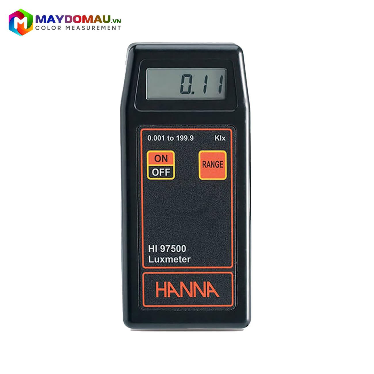 Máy đo cường độ ánh sáng HANNA HI97500 (0.001-1.999Klux; 0.01-19.99Klux; 0.1-199.9Klux) 4 Máy đo cường độ ánh sáng HANNA HI97500 (0.001-1.999Klux; 0.01-19.99Klux; 0.1-199.9Klux) - Ảnh 2