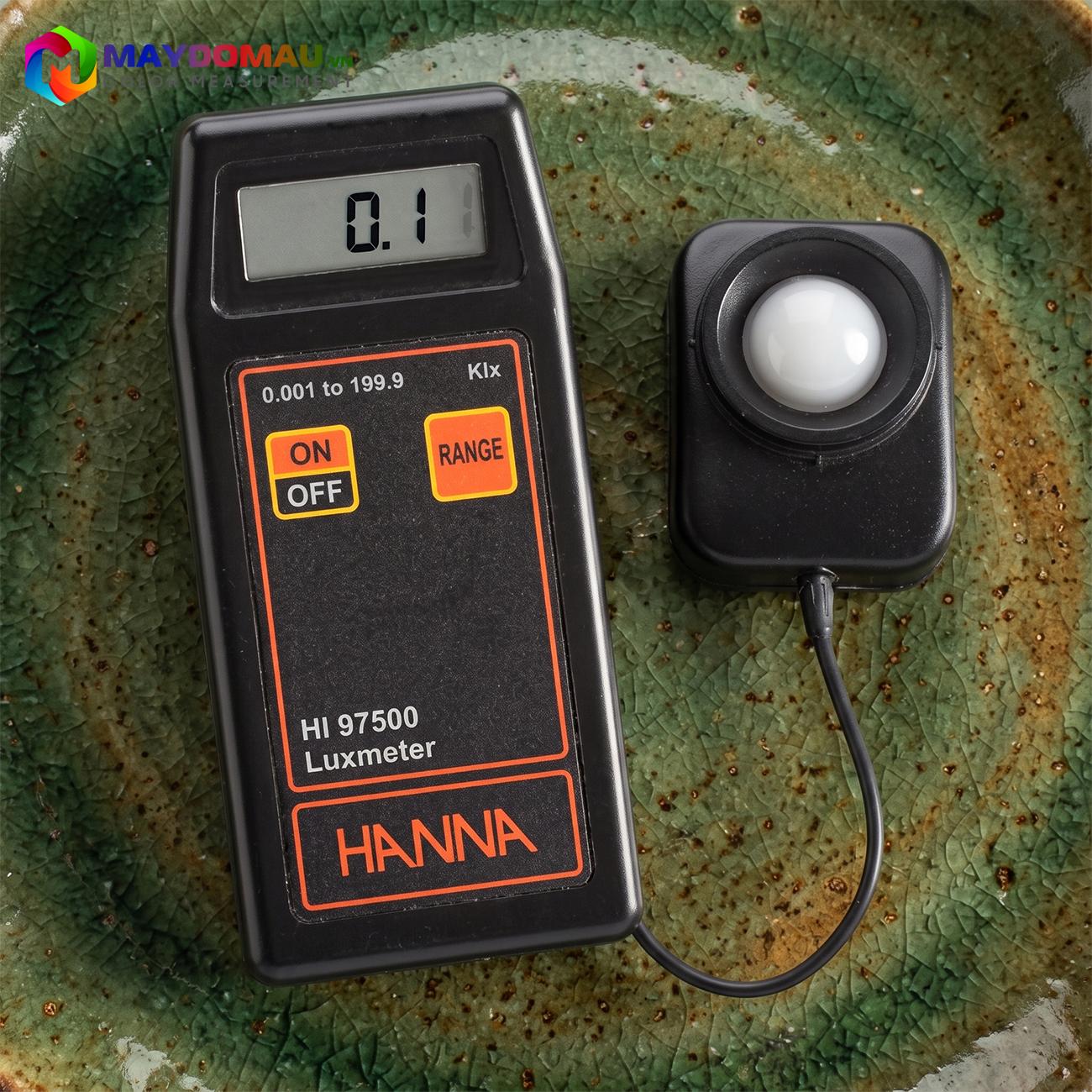 Máy đo cường độ ánh sáng HANNA HI97500 (0.001-1.999Klux; 0.01-19.99Klux; 0.1-199.9Klux) 6 Máy đo cường độ ánh sáng HANNA HI97500 (0.001-1.999Klux; 0.01-19.99Klux; 0.1-199.9Klux) - Ảnh 4
