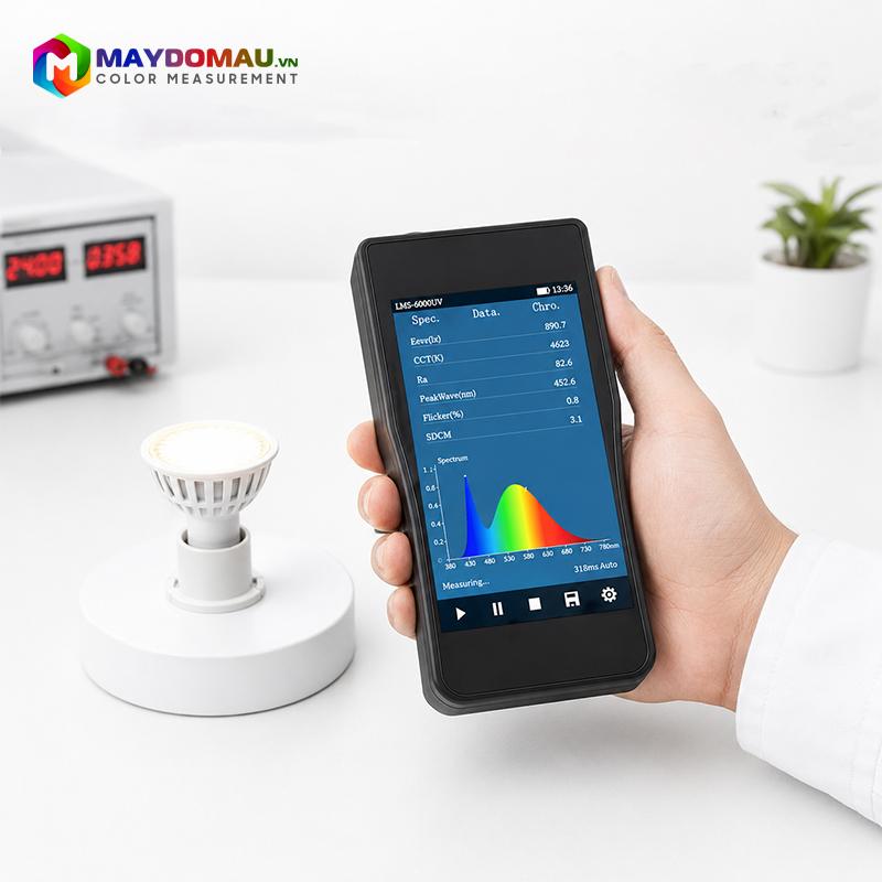 Máy Đo Quang Phổ Ánh Sáng Cầm Tay Lisun LMS-6000 (380~780nm) 4 Máy Đo Quang Phổ Ánh Sáng Cầm Tay Lisun LMS-6000 (380~780nm) - Ảnh 2