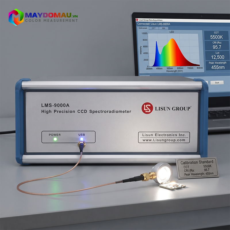 Máy Đo Quang Phổ Ánh Sáng Lisun LMS-9000A (380nm~800nm) 4 Máy Đo Quang Phổ Ánh Sáng Lisun LMS-9000A (380nm~800nm) - Ảnh 2
