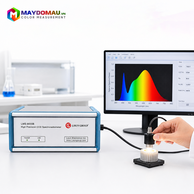Máy Đo Quang Phổ Ánh Sáng Lisun LMS-9000B (380 ~ 800nm) 4 Máy Đo Quang Phổ Ánh Sáng Lisun LMS-9000B (380 ~ 800nm) - Ảnh 2