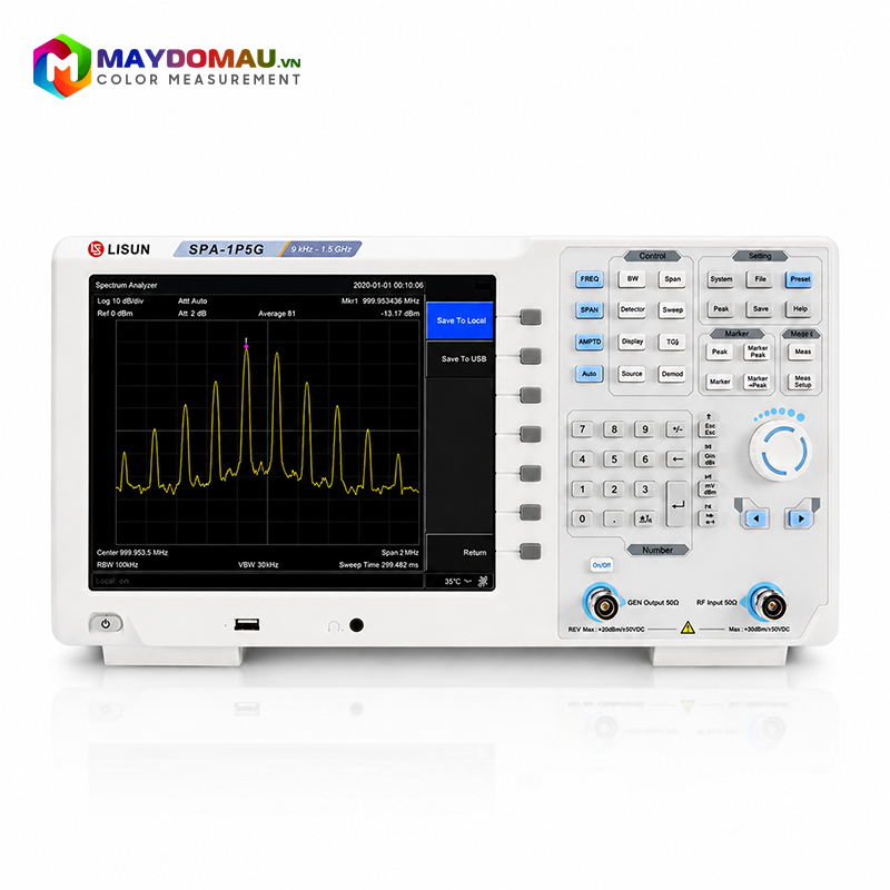 Máy Phân Tích Phổ - Tần Số Lisun SPA-1P5G (9kHz-1.5GHz) 3 Máy Phân Tích Phổ - Tần Số Lisun SPA-1P5G (9kHz-1.5GHz)