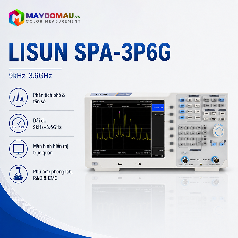 Lisun SPA-3P6G Spectrum Analyzer (9kHz-3.6GHz) 8 may phan tich pho tan so lisun spa 3p6g 9khz 36ghz dcc825fa