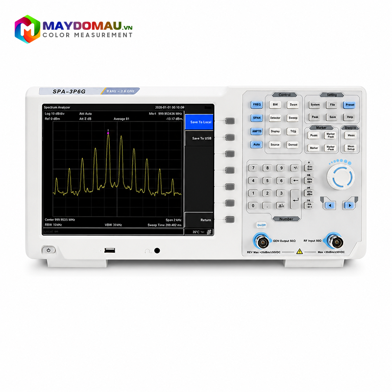 Máy Phân Tích Phổ - Tần Số Lisun SPA-3P6G (9kHz-3.6GHz) 3 Máy Phân Tích Phổ - Tần Số Lisun SPA-3P6G (9kHz-3.6GHz)
