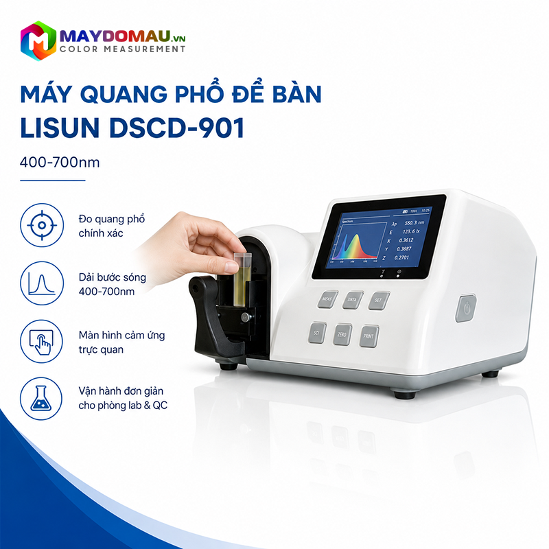 Lisun DSCD-901 Benchtop Spectrophotometer (400-700nm) 8 may quang pho de ban lisun dscd 901 400 700nm b8e719e9