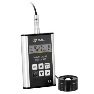 PCE-UV 40A Light Meter (0 lx ~ 10 klx; 0.1 lx; 0 W/m2 ~ +100 W/m2; 0.01 W/m2)